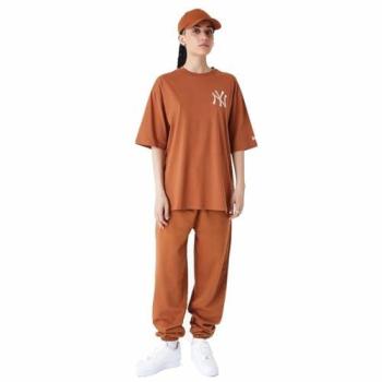 Camisa New Era NY Yankees Oversized Malha Castanho