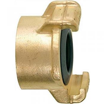 Acople Hembra para Riego Roscado 1 Latón con Garra 40 mm Geka Plus