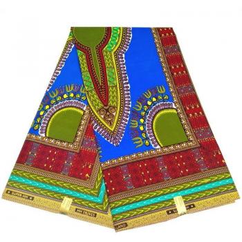 Afrikanisches Dashiki aus hochwertigem Wachs-Stoff