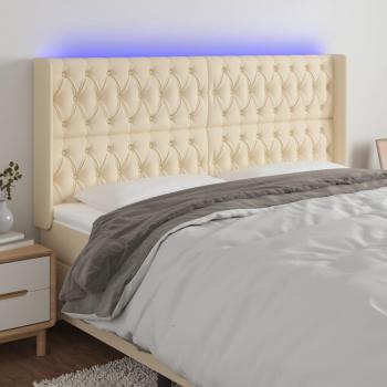 Cabecero led de color crema