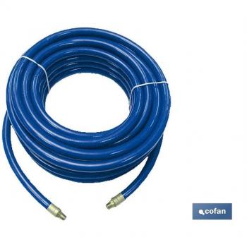 Manguera para Aire Comprimido en PVC Azul, Longitud 15 Metros