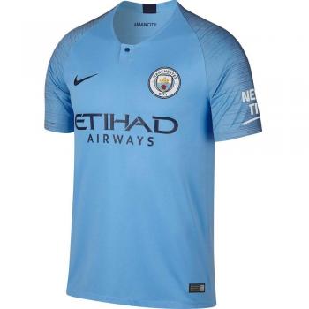 Maillot Enfant Manchester City FC 2018/19 Nike Domicile, Field Blue/Midnight Navy, FR : M