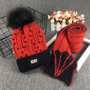 Écharpe et bonnet en peluche pour enfants