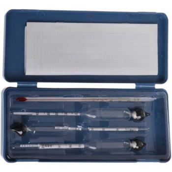 Conjunto 3x Alcoholímetro con Hidrómetro 0-100% + Thermo