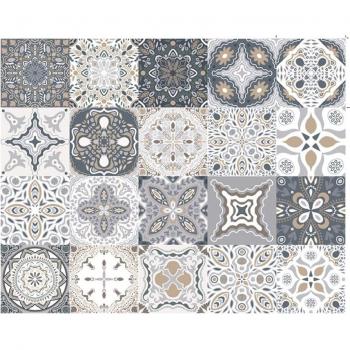 Vinilo Autoadhesivo para Azulejos con Diseño Geométrico de Cerámica
