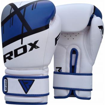 Gants de boxe RDX F7 Ego 8oz blanc bleu noir