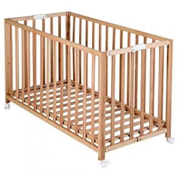 Lettino Pieghevole in Legno di Faggio Biologico Naturale 'Fold Up