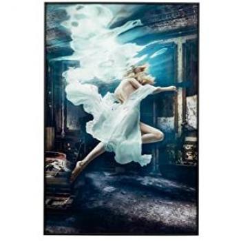 Cuadro cristal foil mujer con marco 80x3,6x120 cm