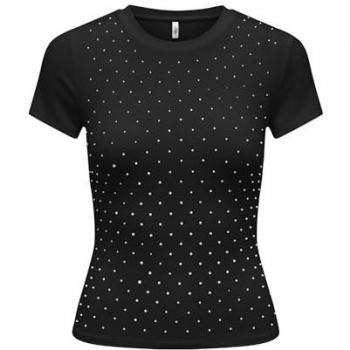 ONLY Schwarzes T-Shirt „ONLARNHEM – Größe L“