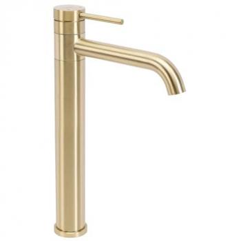 High Brush Gold Bathroom Faucet REA Lungis