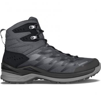 Lowa Ferrox GTX Mid – Chaussure de Trekking Gris Foncé Noir (45 EU)
