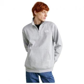 North Face Sweat-col camionneur – Essential – Gris – Hommes – Col montant – Longues manches