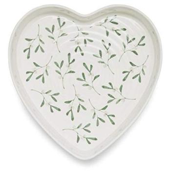 White Mistletoe Heart Baking Dish, Sophie Conran Design