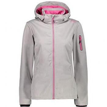 Pull à capuche softshell femme 39A5016M Gris Mel-Bouganville D40