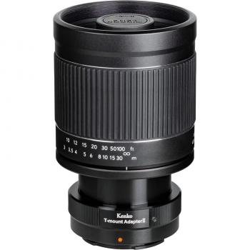 Telefoto 400 mm F8 Kenko – Lente Negro con Montura de Enfoque Manual
