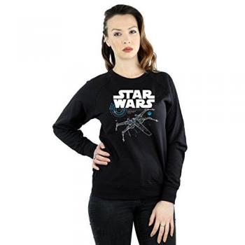 Star Wars Women's The Last Jedi X-Wing Sweatshirt L black