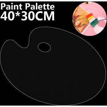 Artist Paint Palette 40x30cm Clear Acrylic