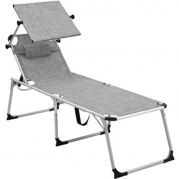 Prendisole Sdraio Pieghevole Grande Grigio Melange Lettino