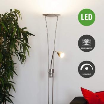 Lampada da terra dimmerabile 2 luci Yohann