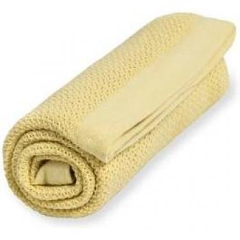 Coperta Morbida Gialla a Griglia VINTER&BLOOM