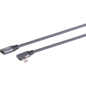 S/CONN Pro USB-C Verlängerungskabel 3.2, 90°, 0,25m