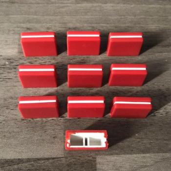 10PCS Red Fader Knob for DJM800 DJM700 DAC2371