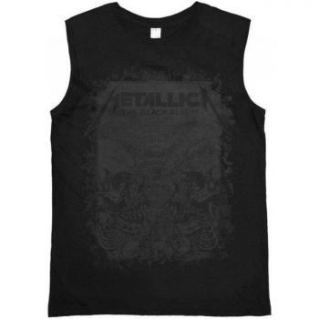 Tee Mensuel Metallica Black Album, XS, Noir, Sans Manches, Amplifié