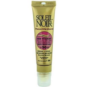 Soleil Noir Combi Soin Vitaminé 50/Stick IP30 + Solaina Topique Routine Solaire Peau Sèche