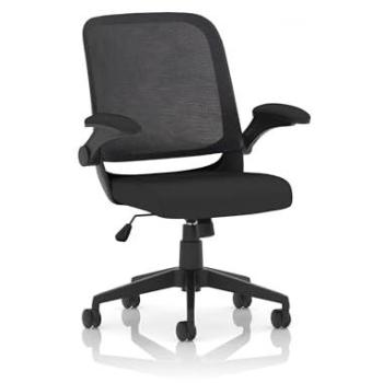 Crew Task Operator Mesh Office Chair (Folding Arms) – Dynamic Black