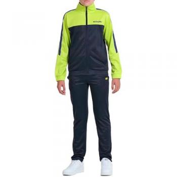 Tuta in acetato blu navy e lime John Smith
