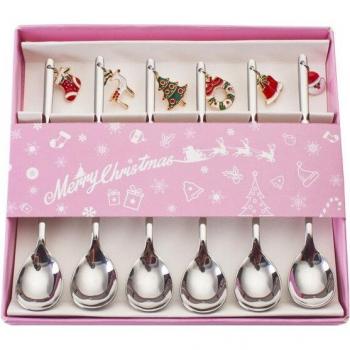 6Pcs Decorative Metal Stirring Spoons