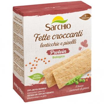 Fette Croccanti Lenticchie e Piselli Protein Sarchio 120g
