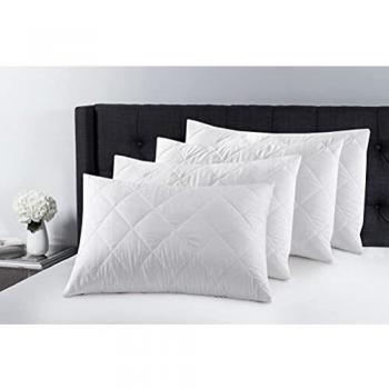 BIZAMZ Quilted Pillow Protectors 4 Pack