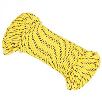 VidaXL Polypropylen Bootsseil Gelb 4 mm 100 m