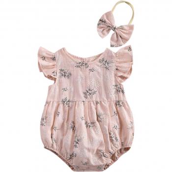 Mono Infantil Algodón con Estampado Floral