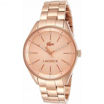 LACOSTE Orologio da Donna con Quadrante Analogico e Cinturino Oro