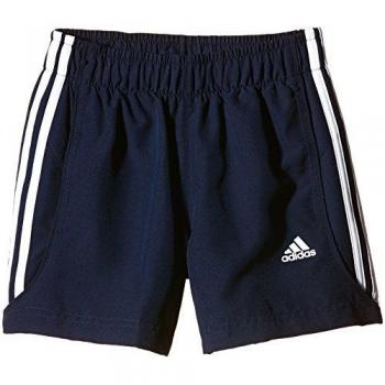 Shorts de Tenis Adidas 3 Rayas Cierre Cerrado – Niño, Azul Marino/Blanco, 164 cm
