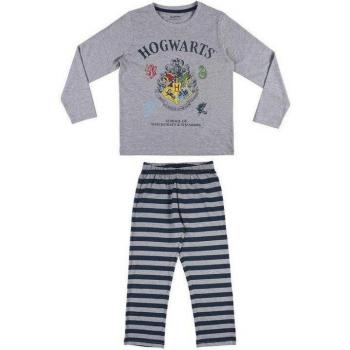 Pijama Manga Larga Hogwarts Niño Gris
