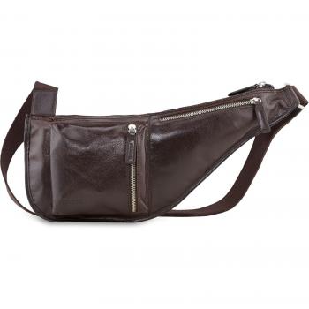 Buddy Crossover Bag Café 51770, sac à épaule en cuir brun – PICARD