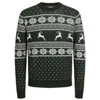 Jack&Jones Pullover Xmas Gabriel 12266118 Grün Regular Fit S Herren