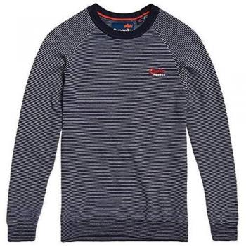 Superdry Herrenpullover Orange Label in Baumwolle, Rundkragen, Mariner Futter – S