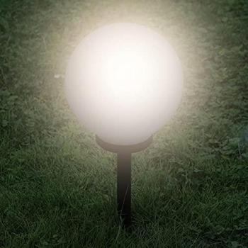 BESTLIVINGS Solar Leuchtkugel 2er Set mit bis zu 8h Leuchtdauer