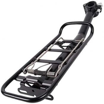 Black 10 kg Pannier Rack – One Size, Unisex