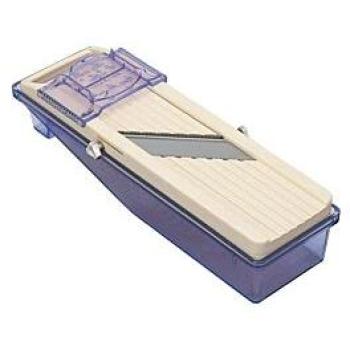 Mandoline artisanale Bron Coucke 11x31,5 cm – coupe nette, bac de récupération inclus