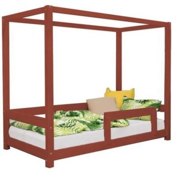 Letto a castello BUNKY 80 x 160 tonalità rosso brique