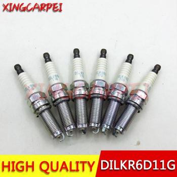 Bougies DILKR 6D‑11G double iridium (x6) pour moteur 2.0 L L4 Mitsubishi RVR