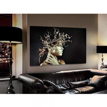 Glasbild Mujer Dorada 100x150 cm