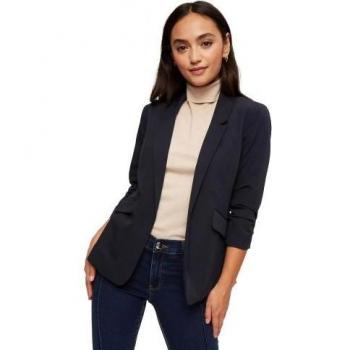 Blazer Blu Navy Ruches Donna Petite Dorothy Perkins