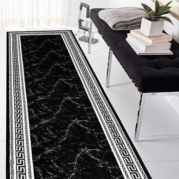Tappeto 2813 87 Elegante Nero/Grigio 60x250 cm
