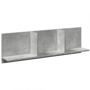 Armoire murale moderne 100x16,5x30 cm gris béton